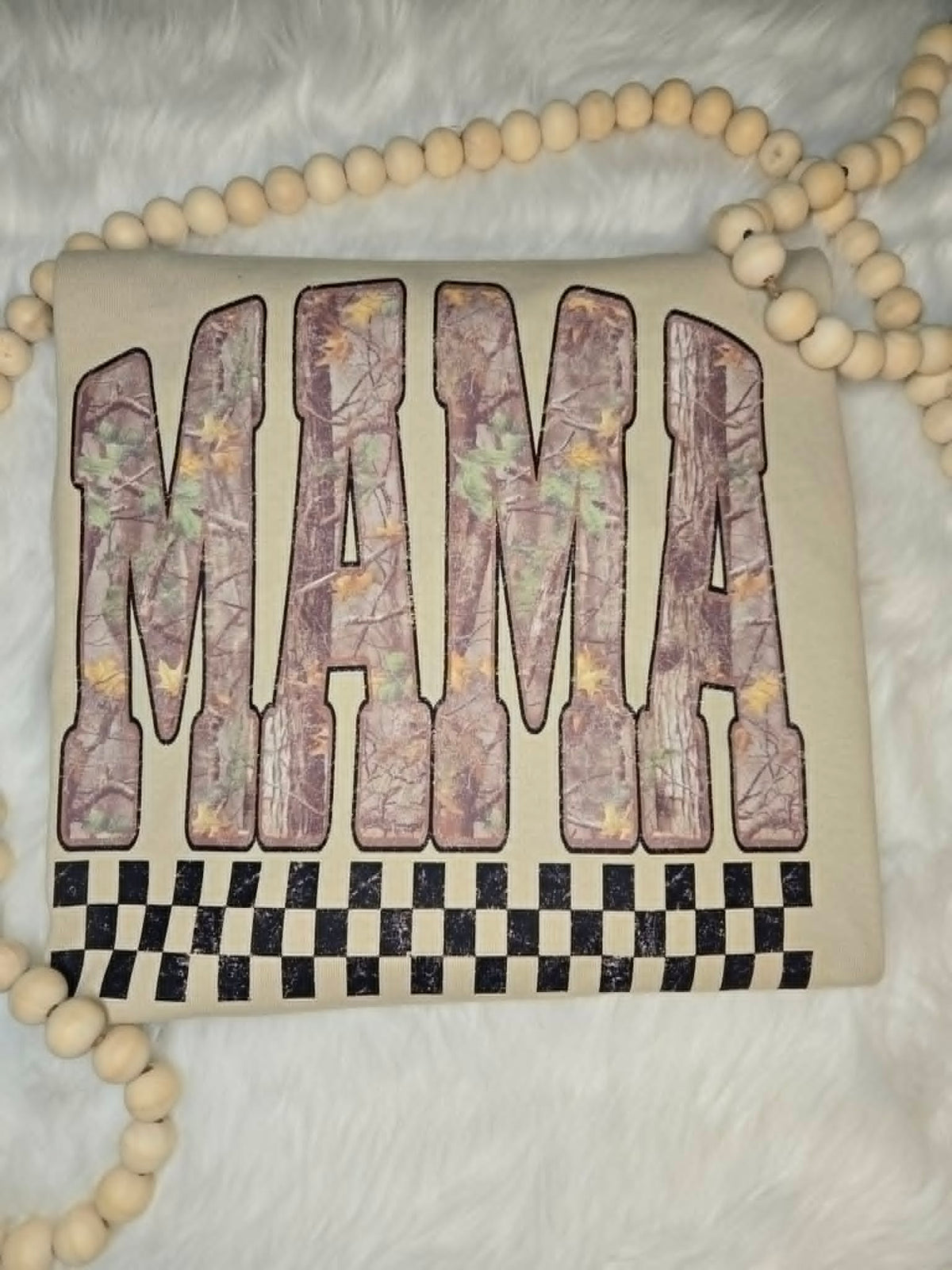 Camo Checker Mama