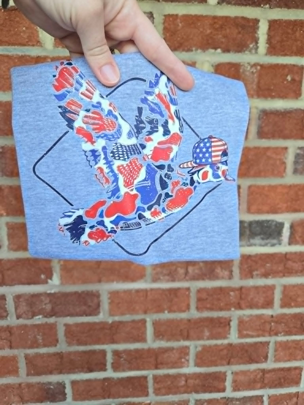 Patriotic Camo Duck