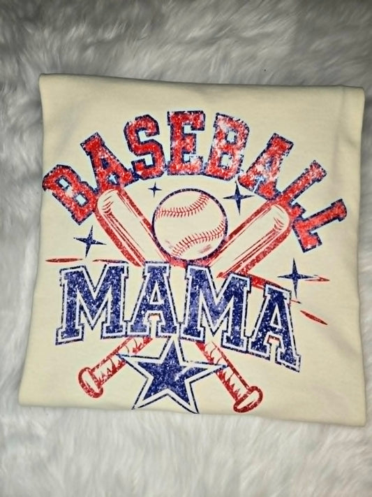 Rustic Baseball Mama