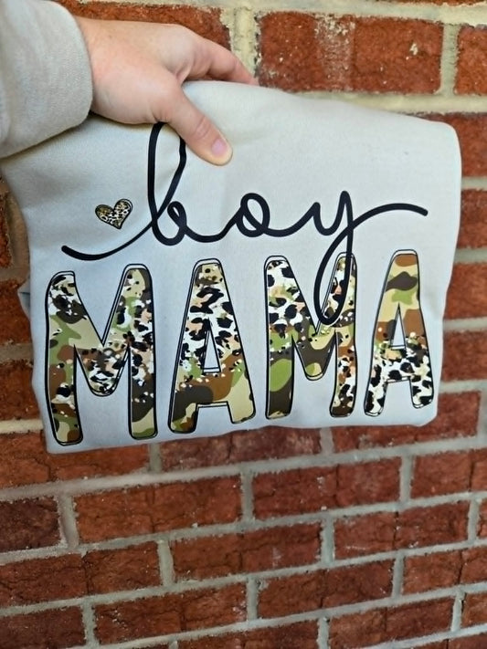 Leopard and Camo Boy Mama