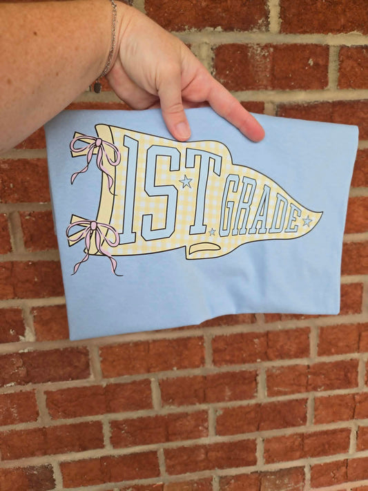Gingham First Grade Pennant