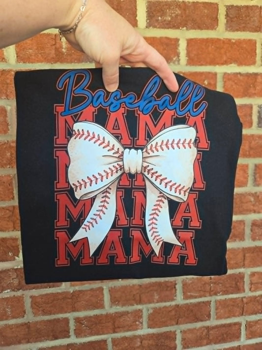 Bow Baseball Mama