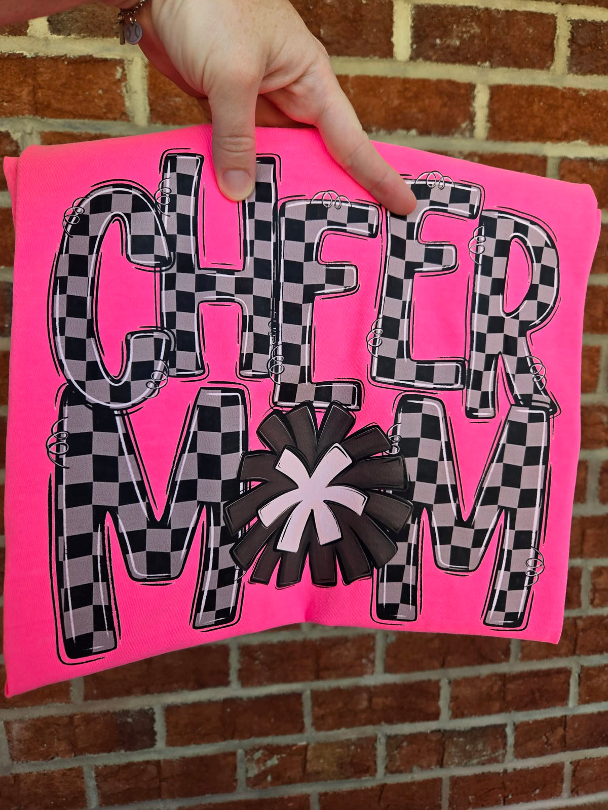 Checkered Cheer Mom