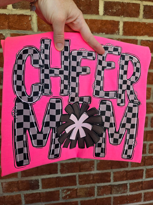 Checkered Cheer Mom
