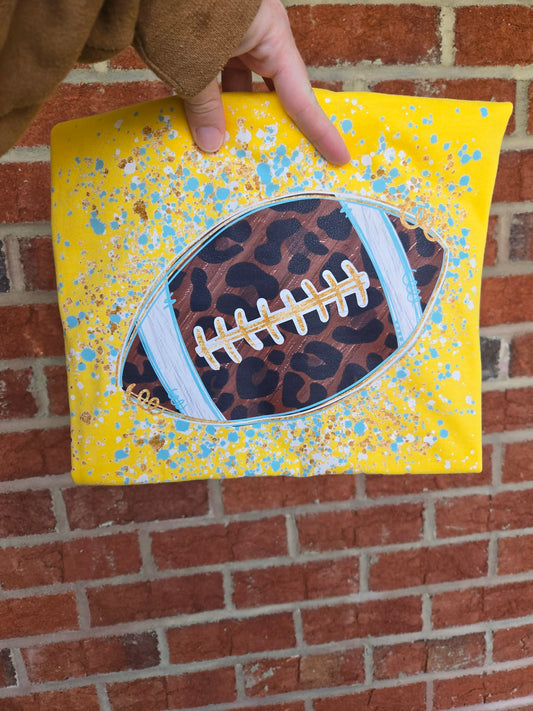 Leopard Splatter Football