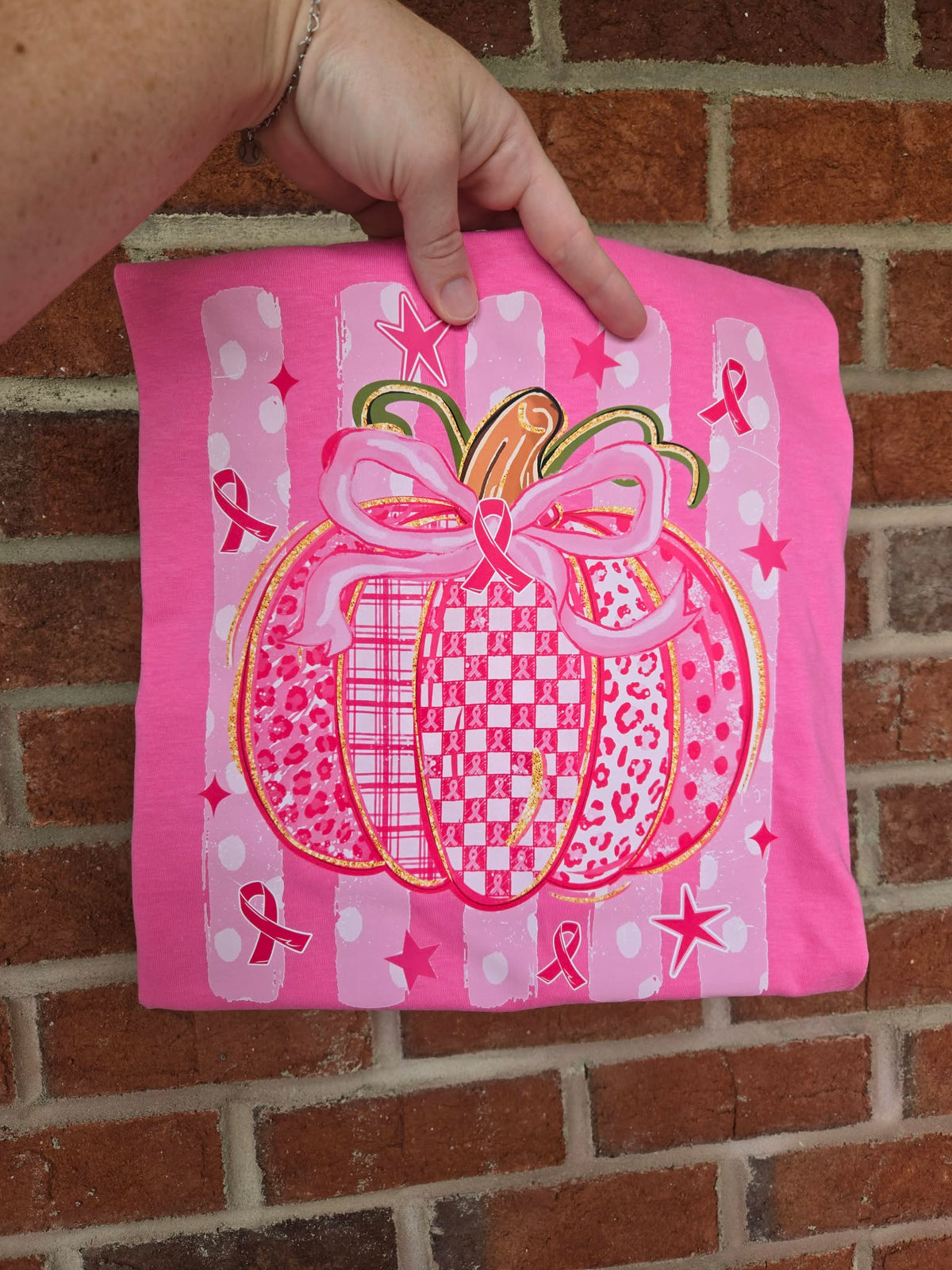 Breast Cancer Awareness Pumpkin