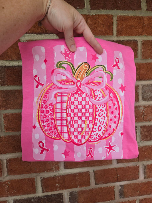 Breast Cancer Awareness Pumpkin